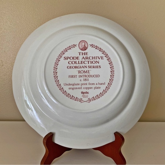 Vintage Spode Plate Archive Collection Georgian Series Rome - Picture 3 of 4